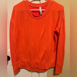Athleta Orange Sweatshirt Sz XS